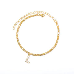 Initial Anklet Jewelry Accessory